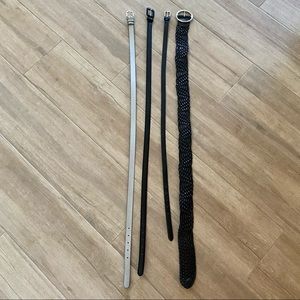 Women’s Bundle of 4 Belts Leather Fashion  M-XL